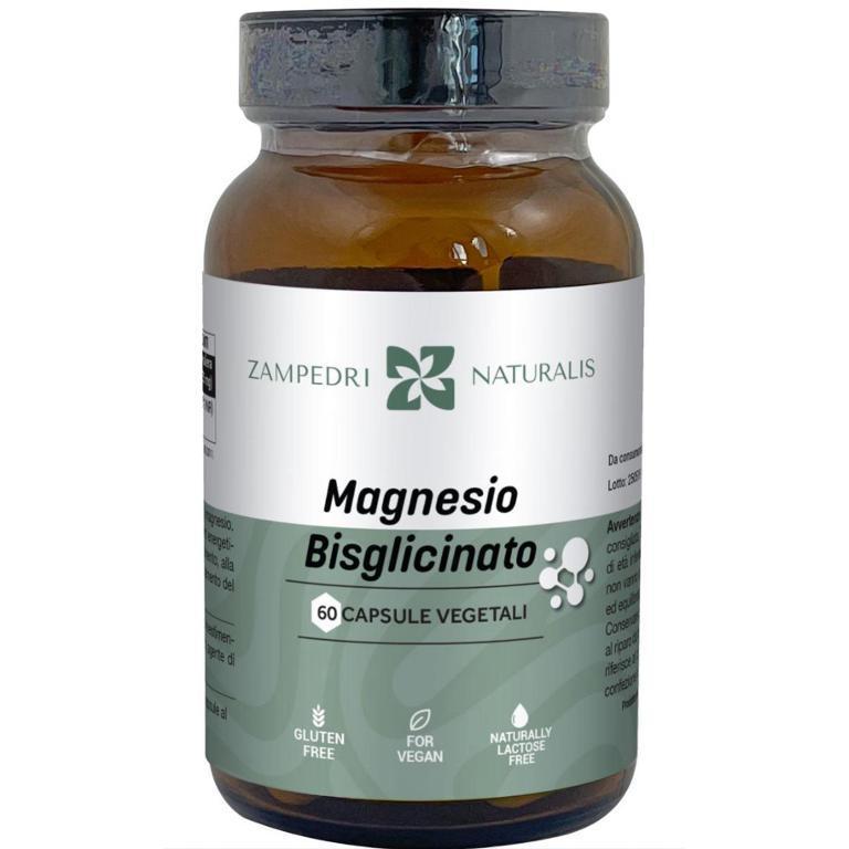 MAGNESIO BISGLICINATO 60 CP VEG LACTOSE FREE, GLUTEN FREE, VEGAN 